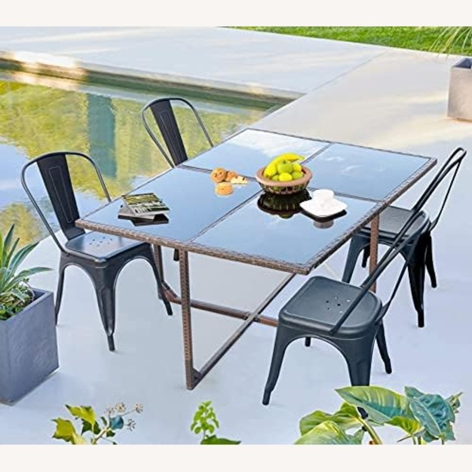 Patio Glass Table - image-5