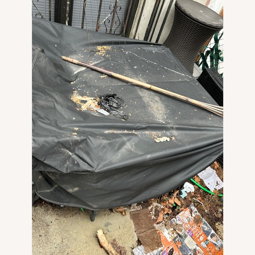 Used Patio Glass Table for sale on AptDeco