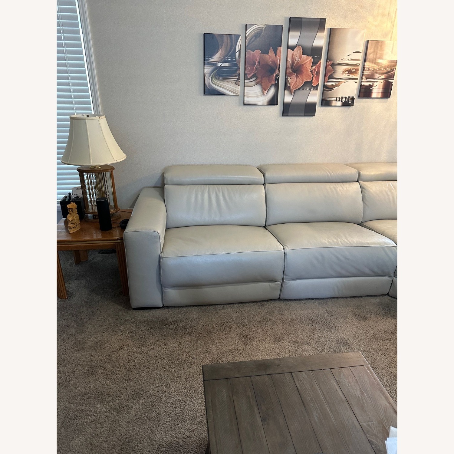 Natural Leather 5+ Piece Sectional - image-6