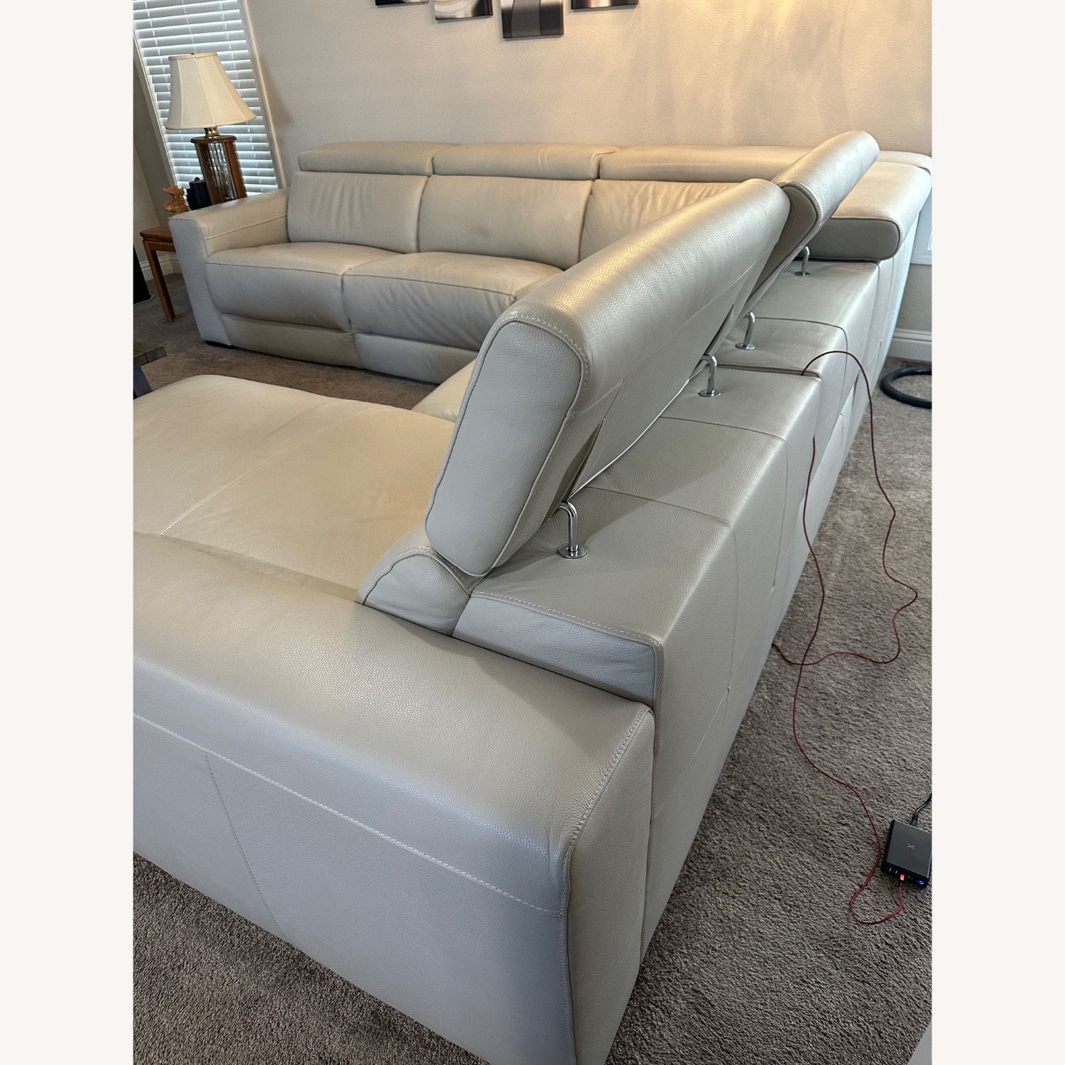 Natural Leather 5+ Piece Sectional - image-4