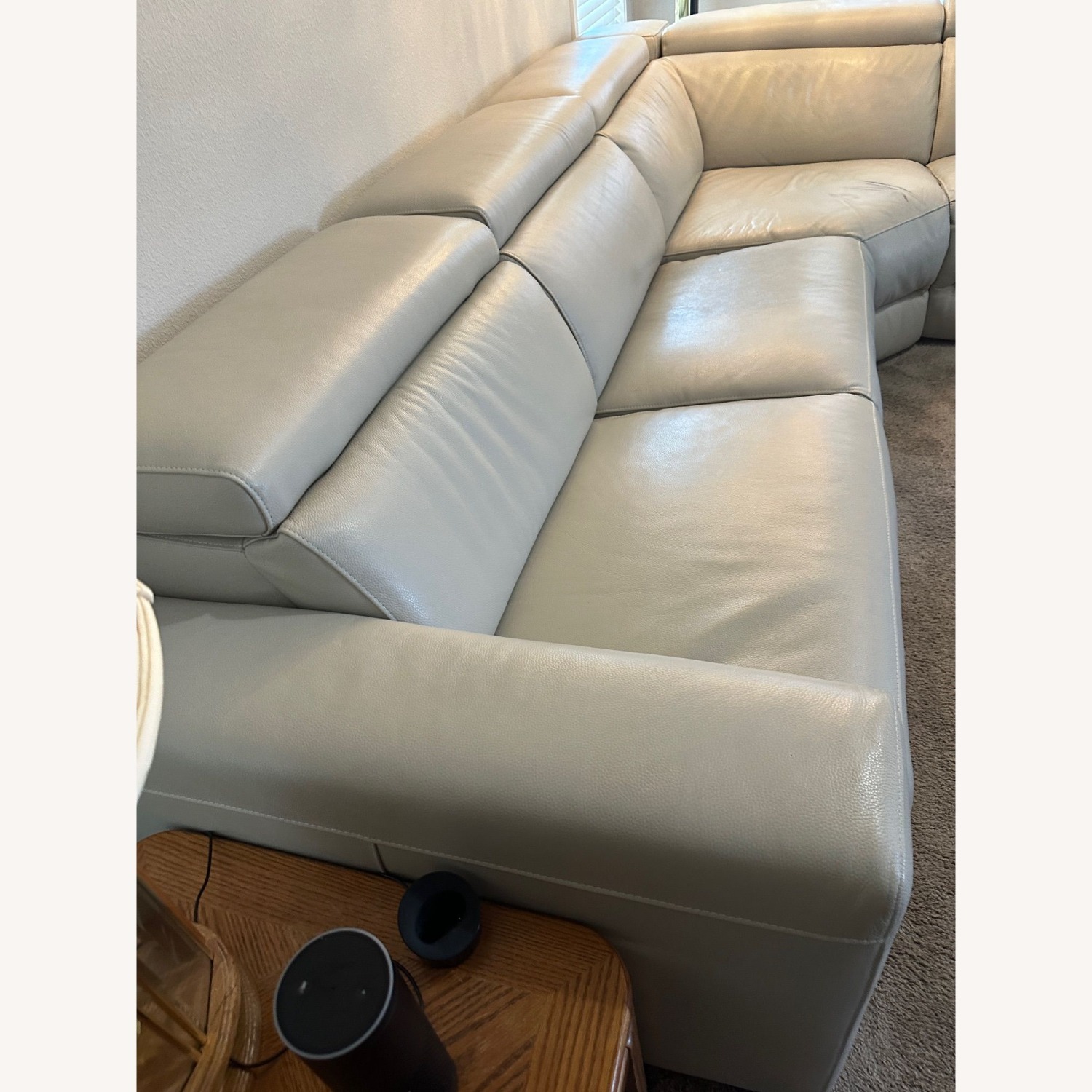 Natural Leather 5+ Piece Sectional - image-5