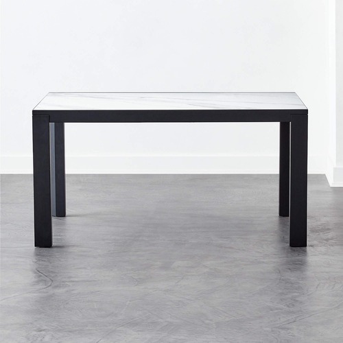 Used CB2 Nobasu White Extendable Dining Table for sale on AptDeco