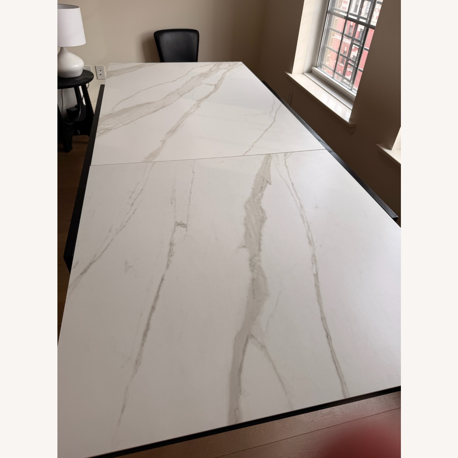 CB2 Nobasu White Extendable Dining Table - image-4