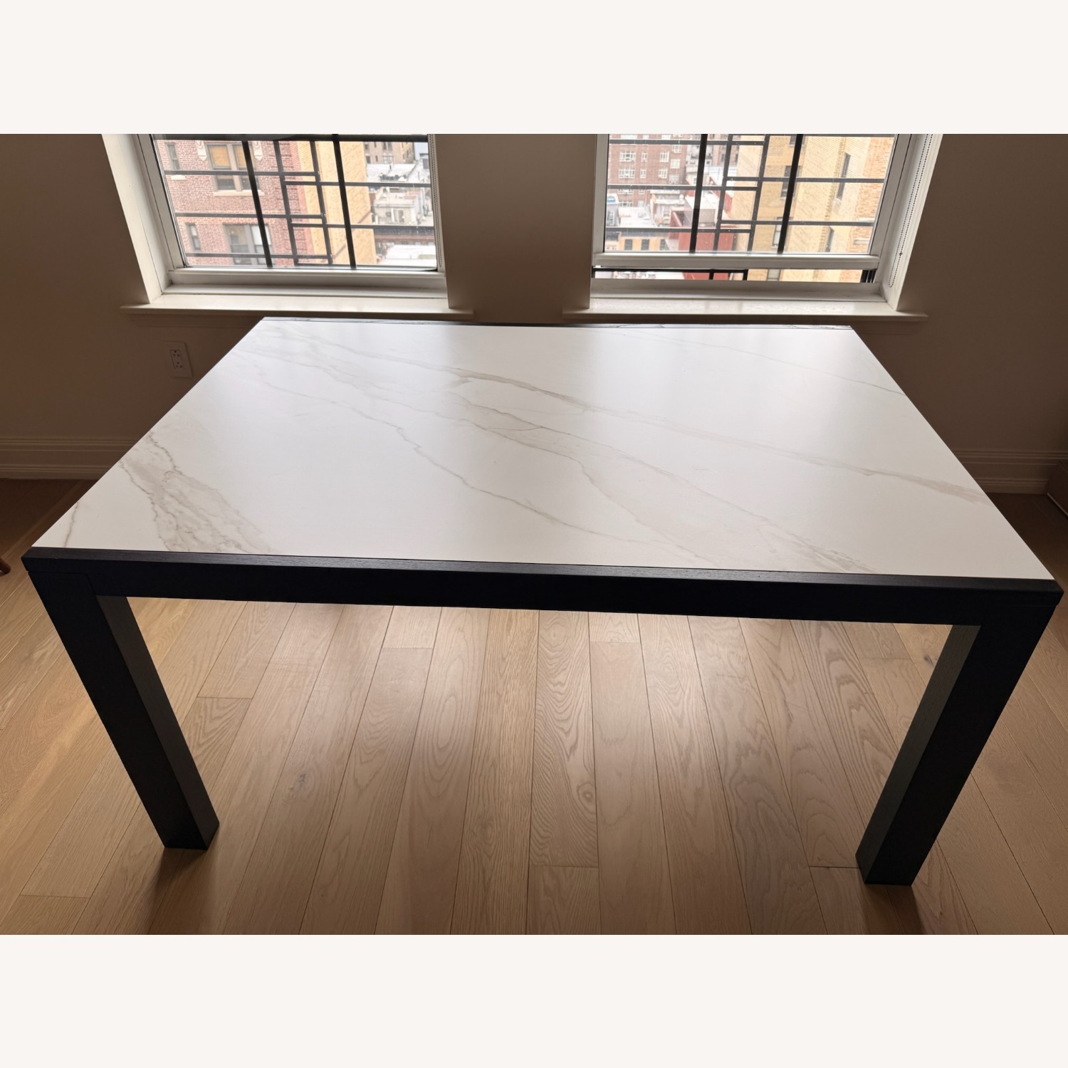 CB2 Nobasu White Extendable Dining Table - image-9