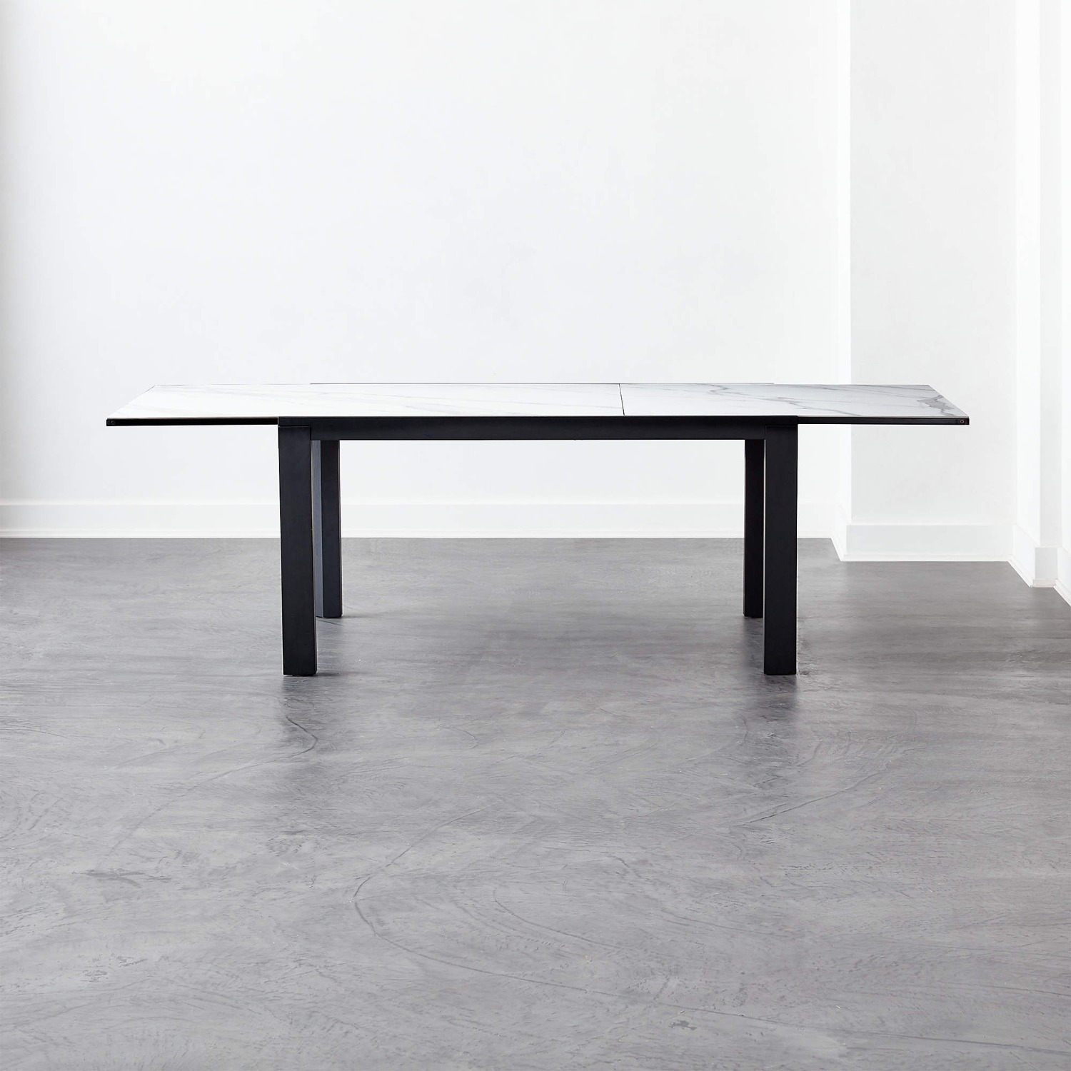 CB2 Nobasu White Extendable Dining Table - image-3