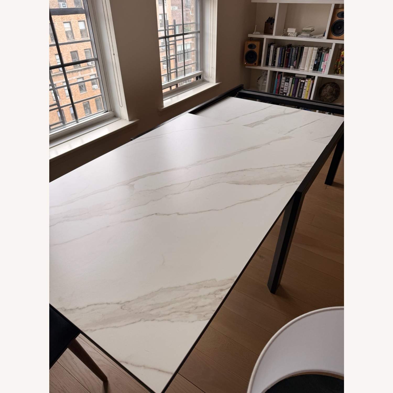 CB2 Nobasu White Extendable Dining Table - image-12
