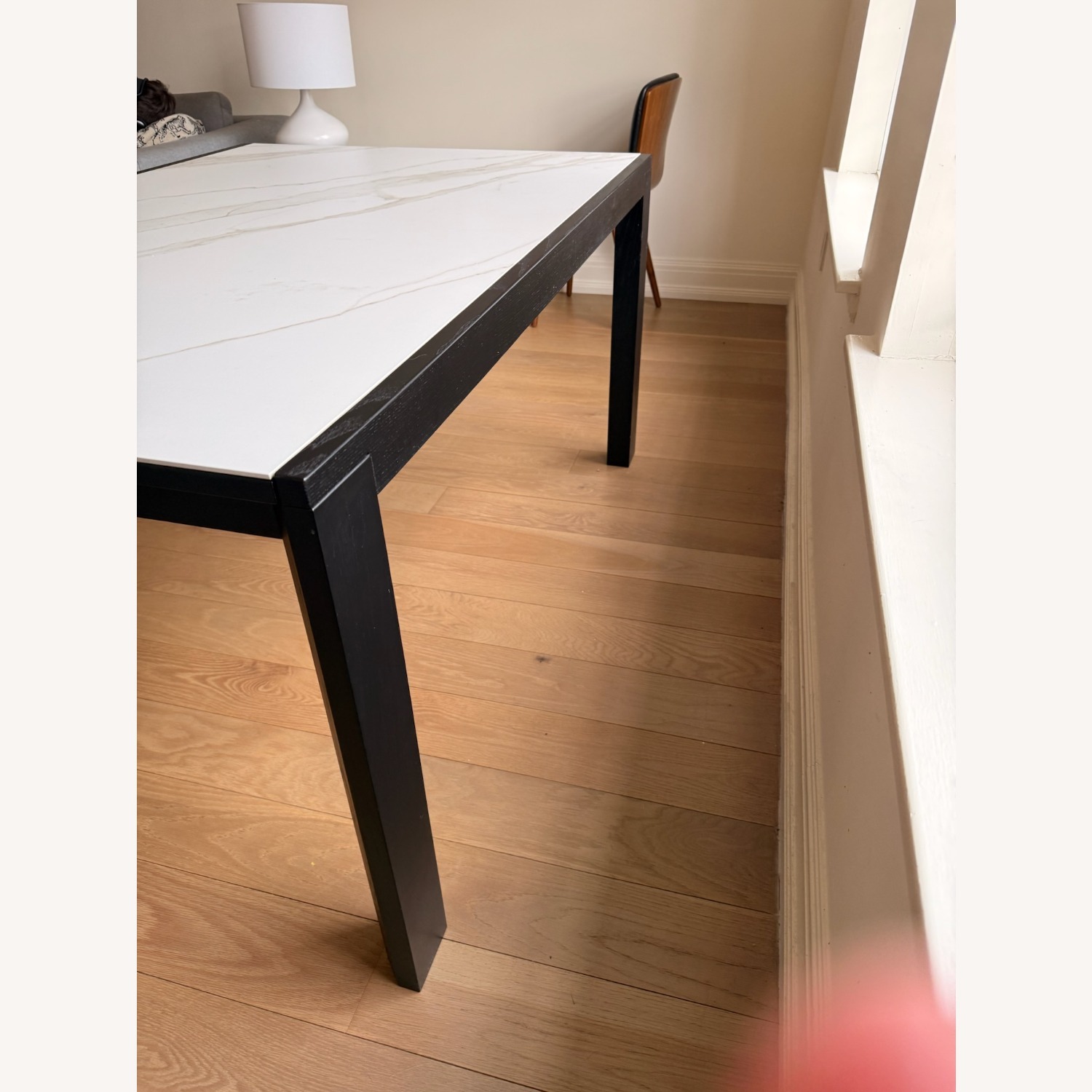 CB2 Nobasu White Extendable Dining Table - image-7