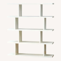 CB2 3.14 White Bookcase