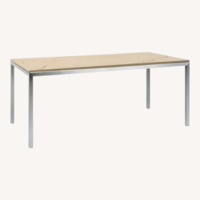 Room & Board Parsons White Quartz Dining Table 2