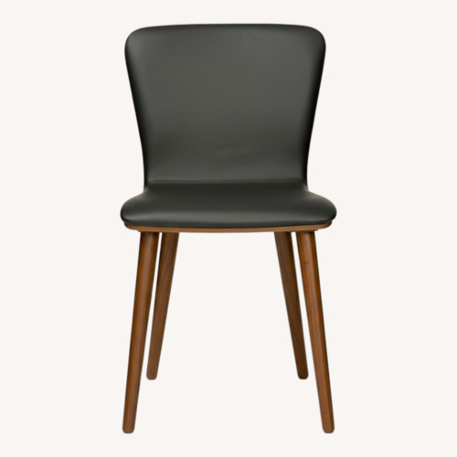 Used Article Black Leather Sede Dining Chairs for sale on AptDeco