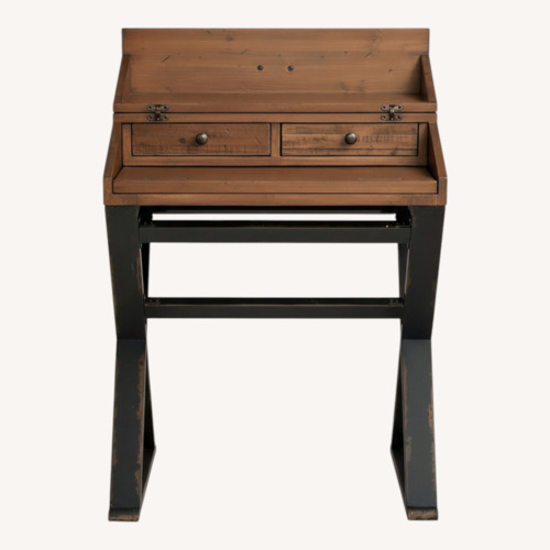 Used Wayfair Dark Brown Wood Desk for sale on AptDeco