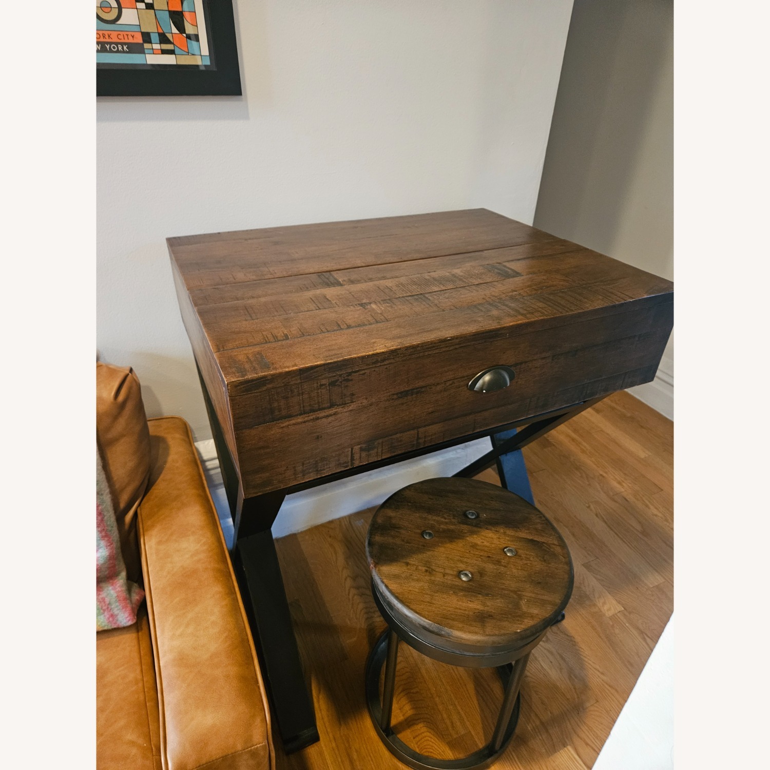 Wayfair Dark Brown Wood Desk - image-2