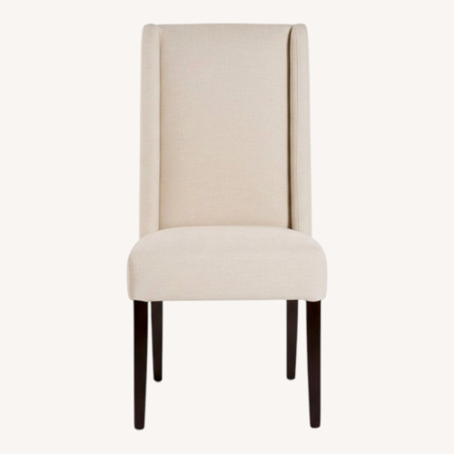 Used West Elm Willoughby Natural Fabric Dining Chairs for sale on AptDeco