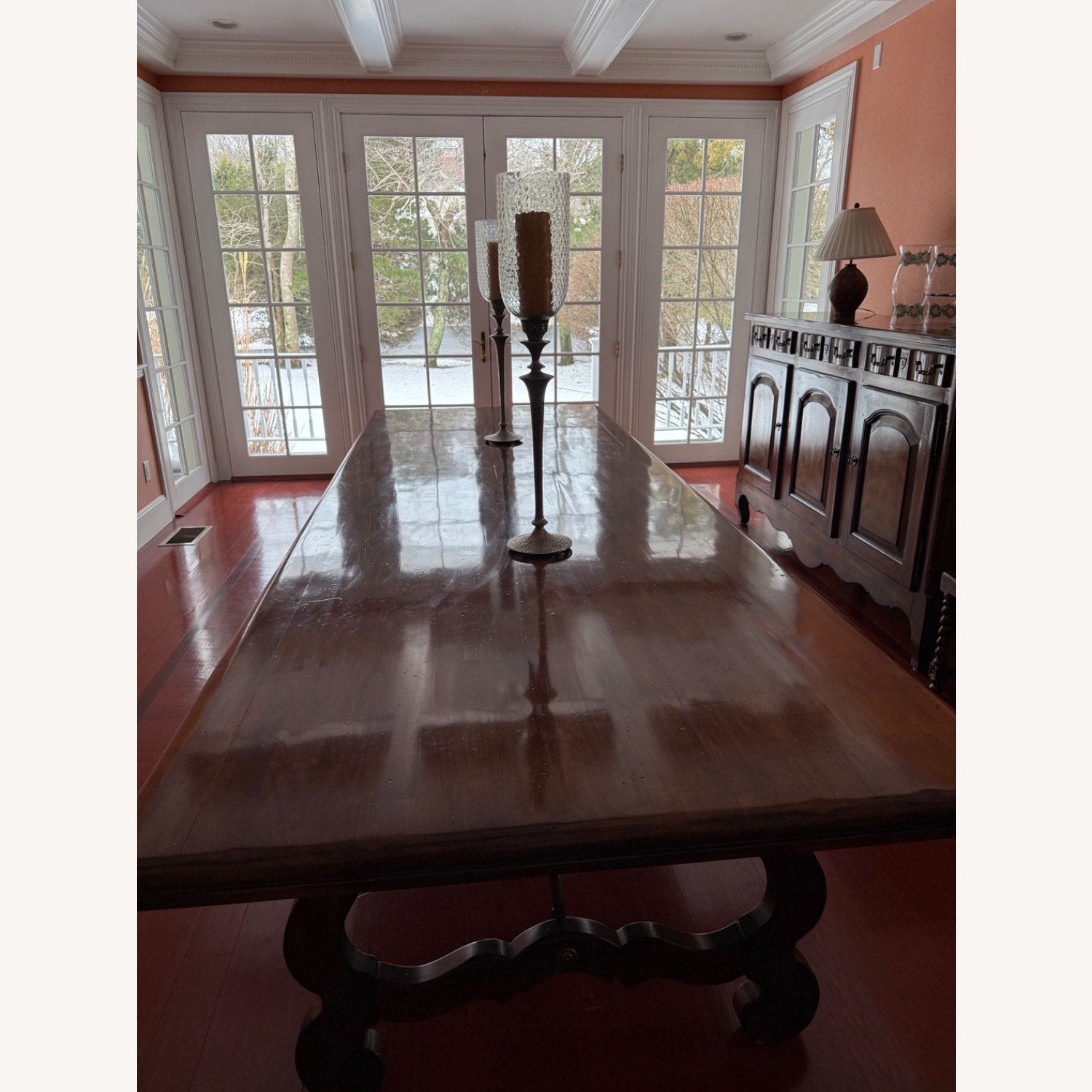 Drexel Dark Brown Wood Dining Table - image-7