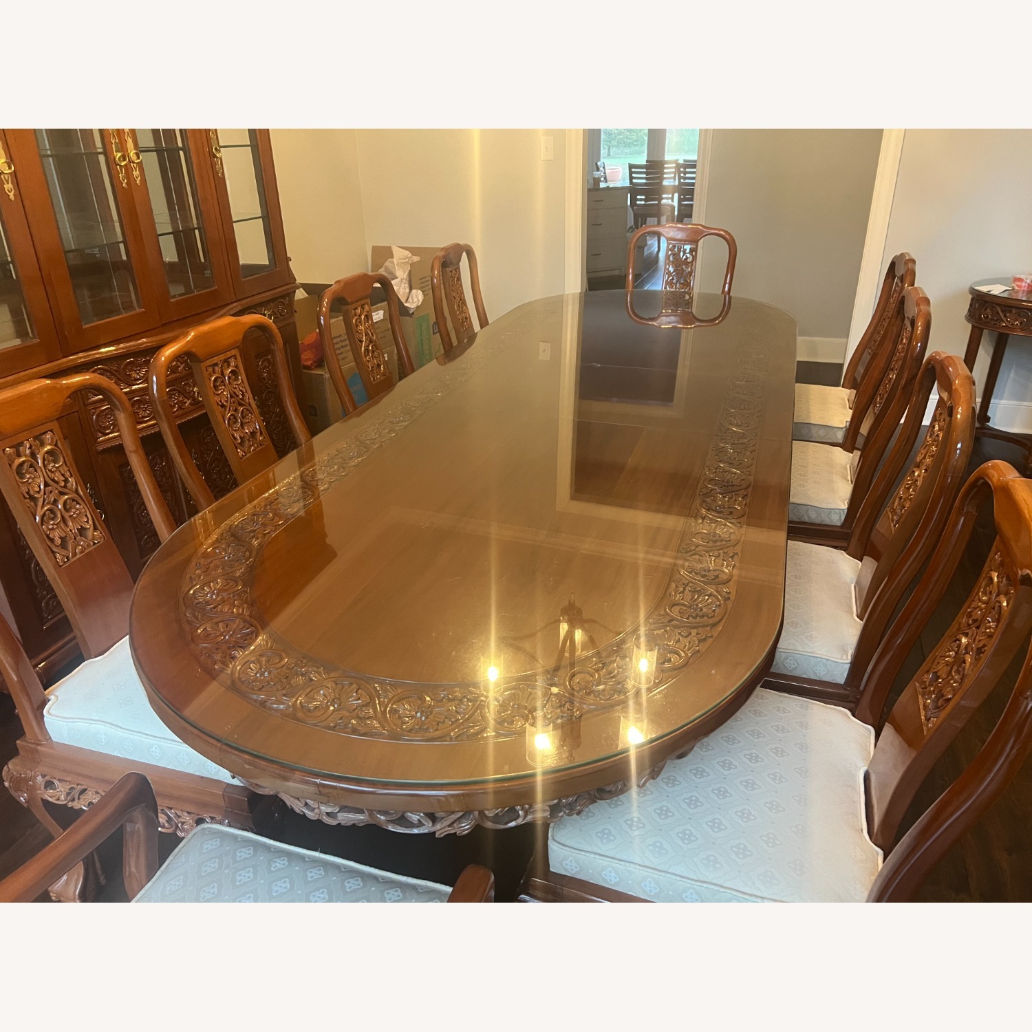 Mahogany Dining Table Set - image-5