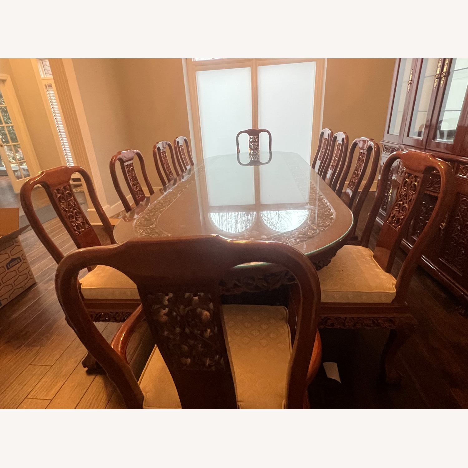 Mahogany Dining Table Set - image-2