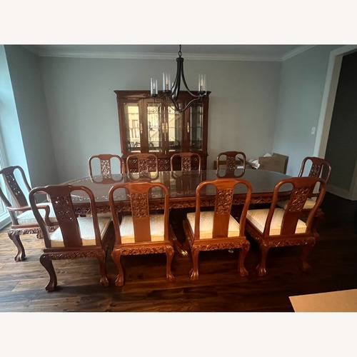 Used Mahogany Dining Table Set for sale on AptDeco