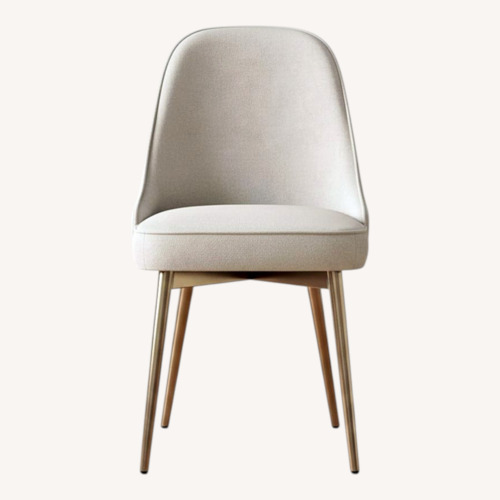 Used West Elm Light Gray Fabric Office Chair for sale on AptDeco