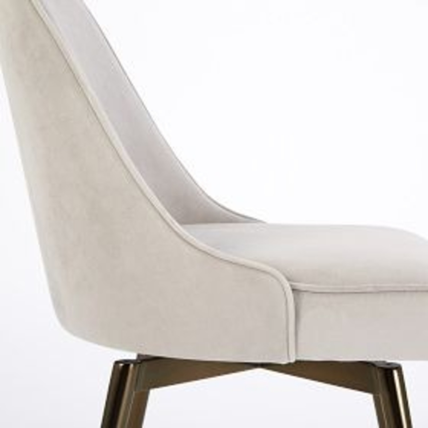 West Elm Light Gray Fabric Office Chair - image-2