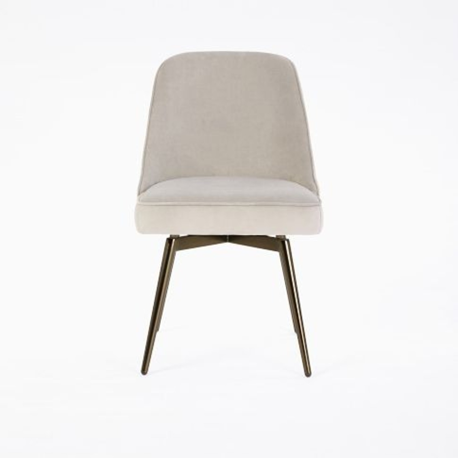 West Elm Light Gray Fabric Office Chair - image-4