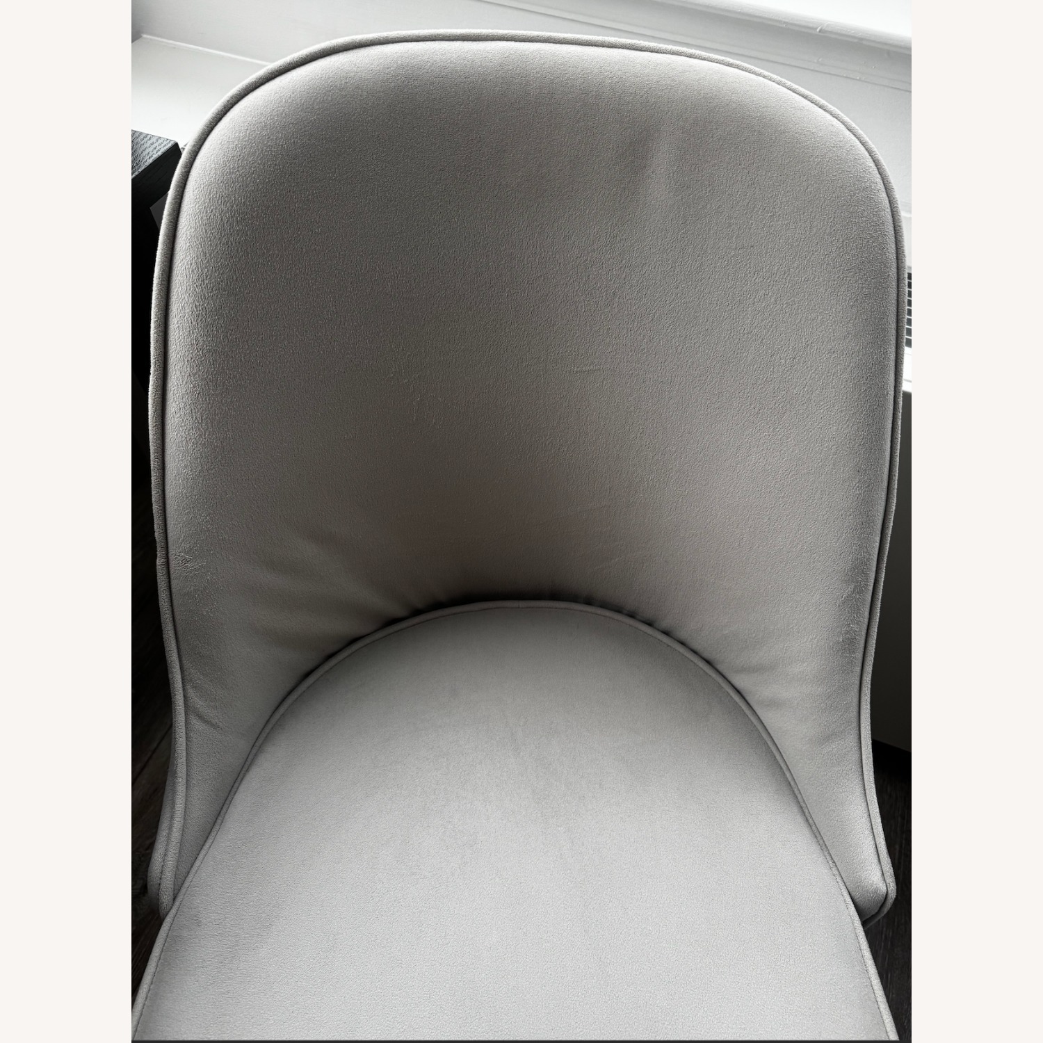 West Elm Light Gray Fabric Office Chair - image-6