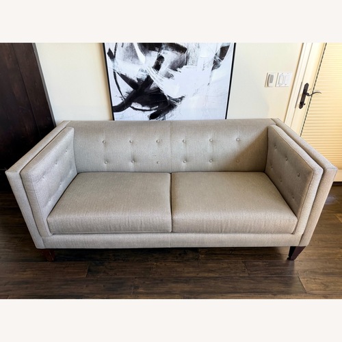 Used Crate & Barrel Aidan Light Gray 3 Seater Sofa for sale on AptDeco