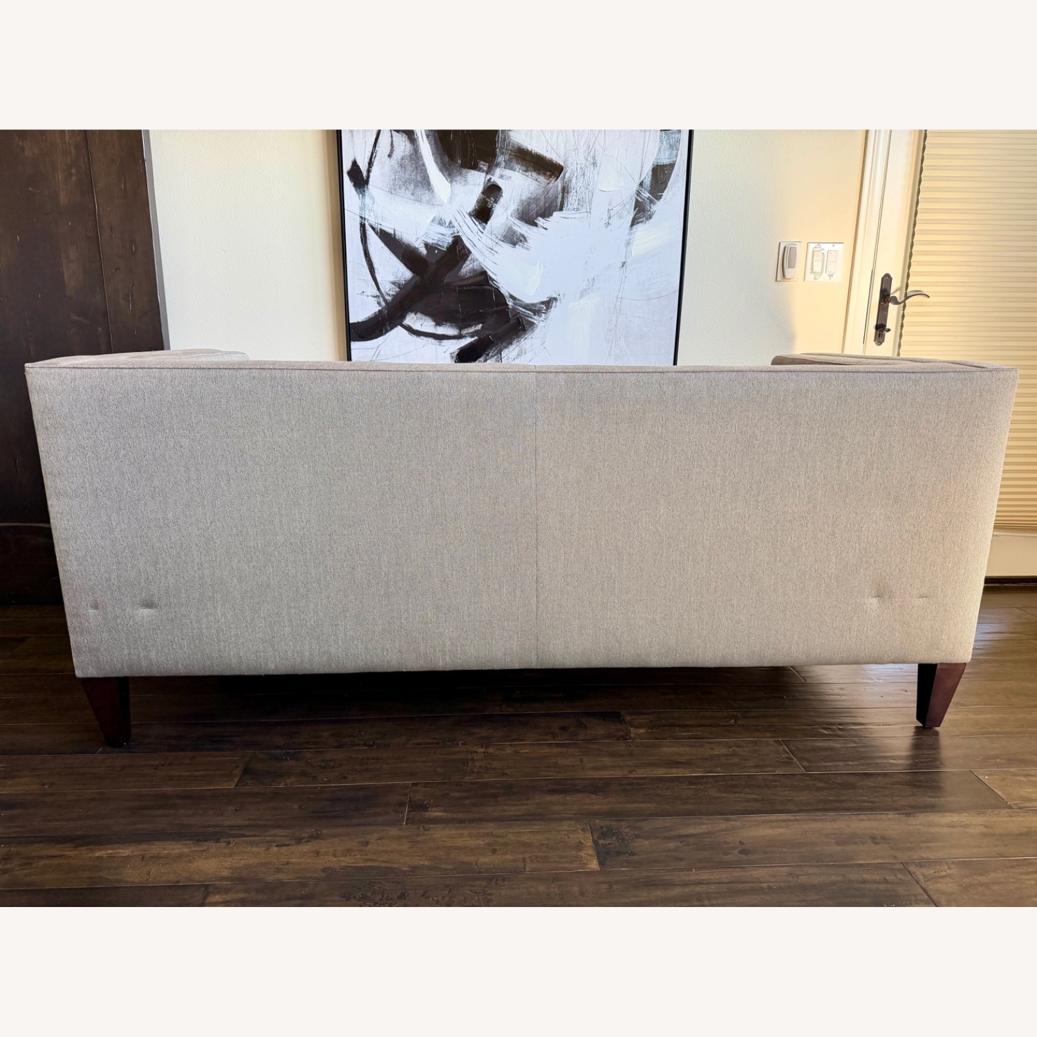 Crate & Barrel Aidan Light Gray 3 Seater Sofa - image-4