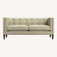 Crate & Barrel Aidan Light Gray 3 Seater Sofa
