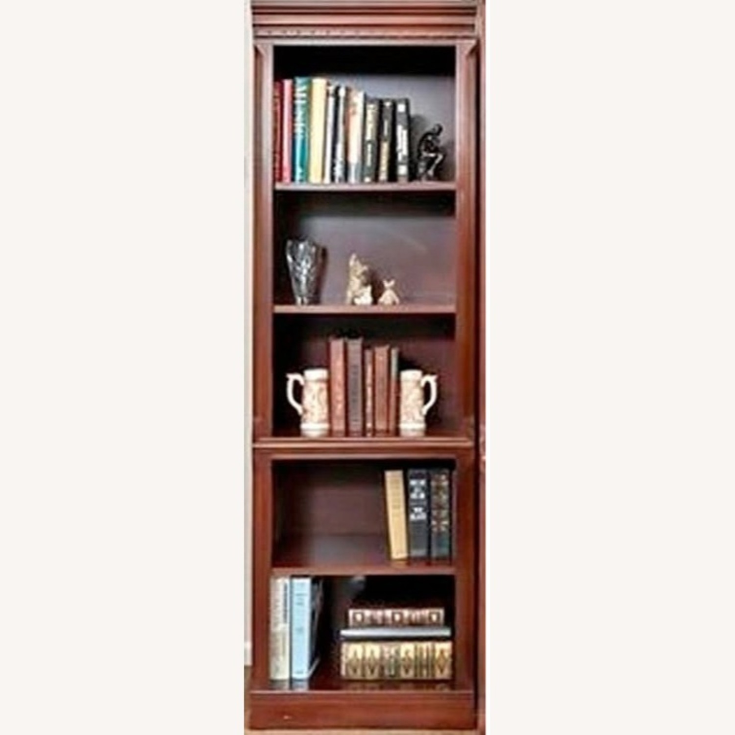 Vintage Naturwood Cherry Entertainment Center - image-2