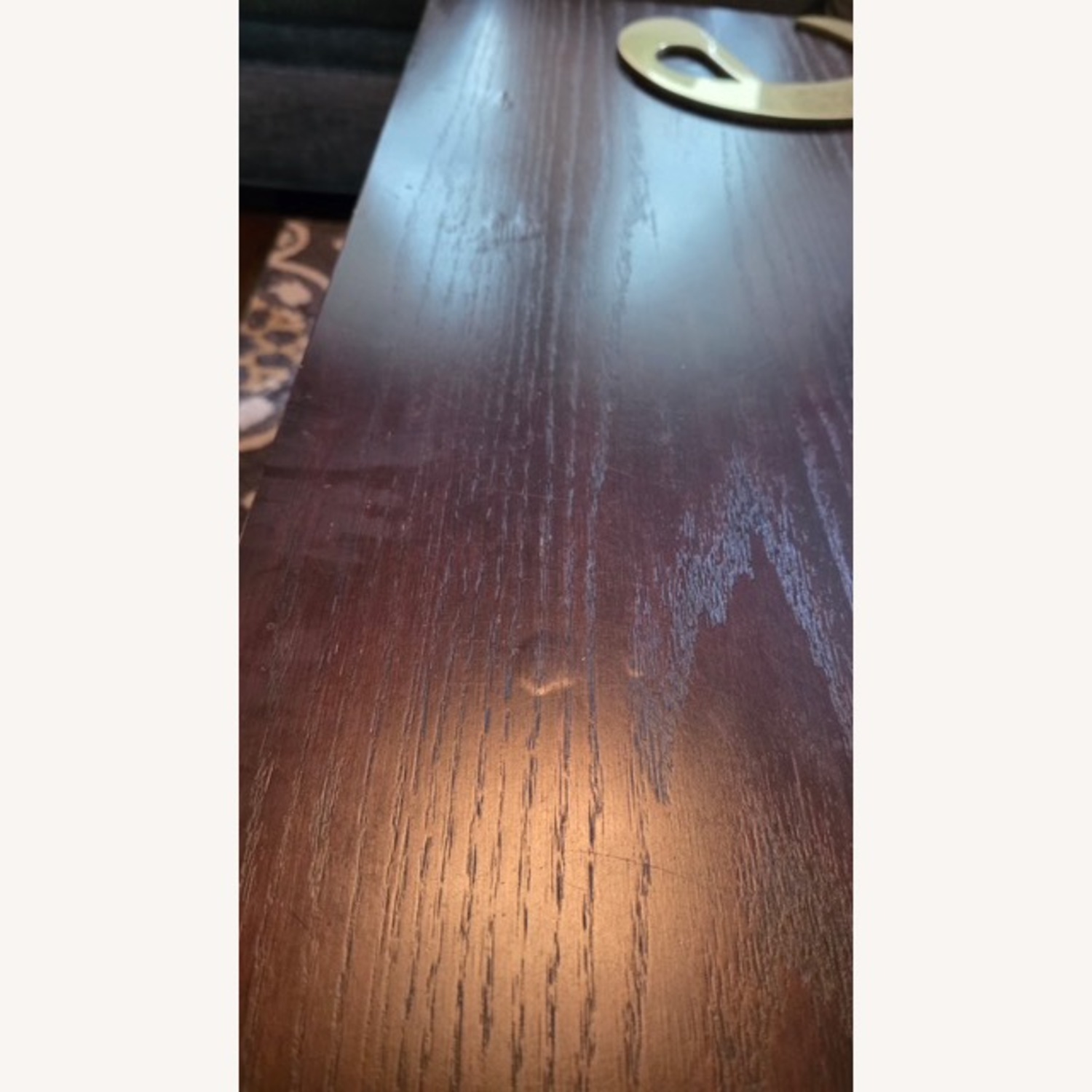 Raymour & Flanigan Dark Brown Wood Coffee Table - image-4