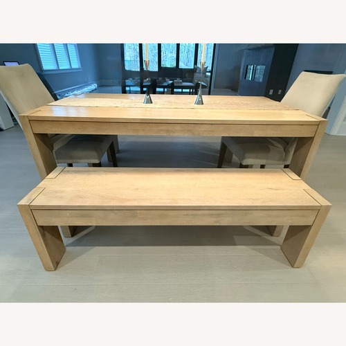 Used West Elm Dining Table & Benches for sale on AptDeco
