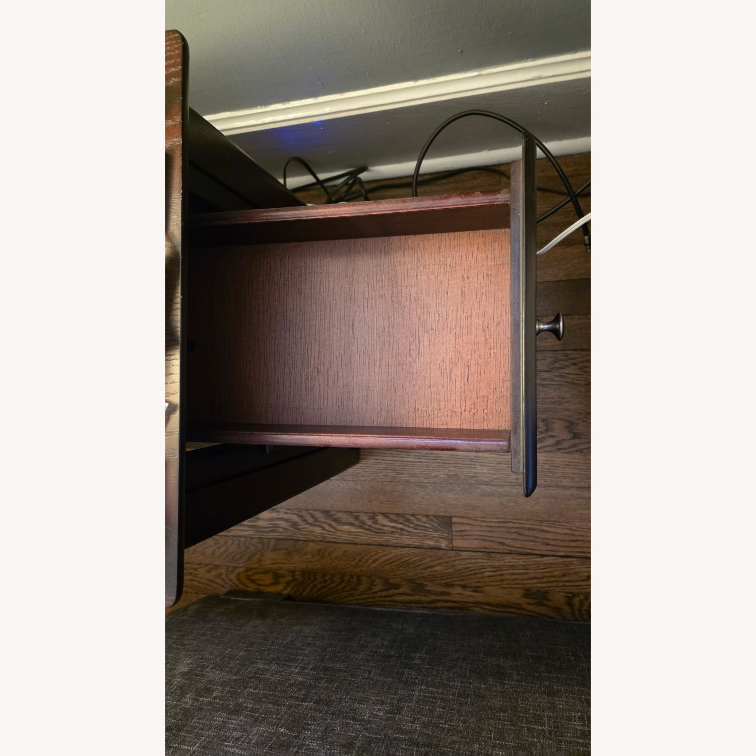 Raymour & Flanigan Dark Brown Wood Side Table - image-4