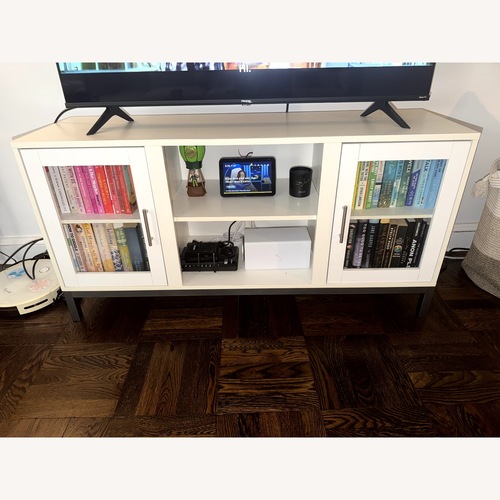 Used White Media Storage for sale on AptDeco