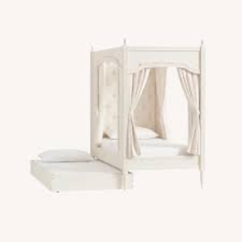 Used Pottery Barn Kids Blythe Carriage Wood Twin Bed for sale on AptDeco