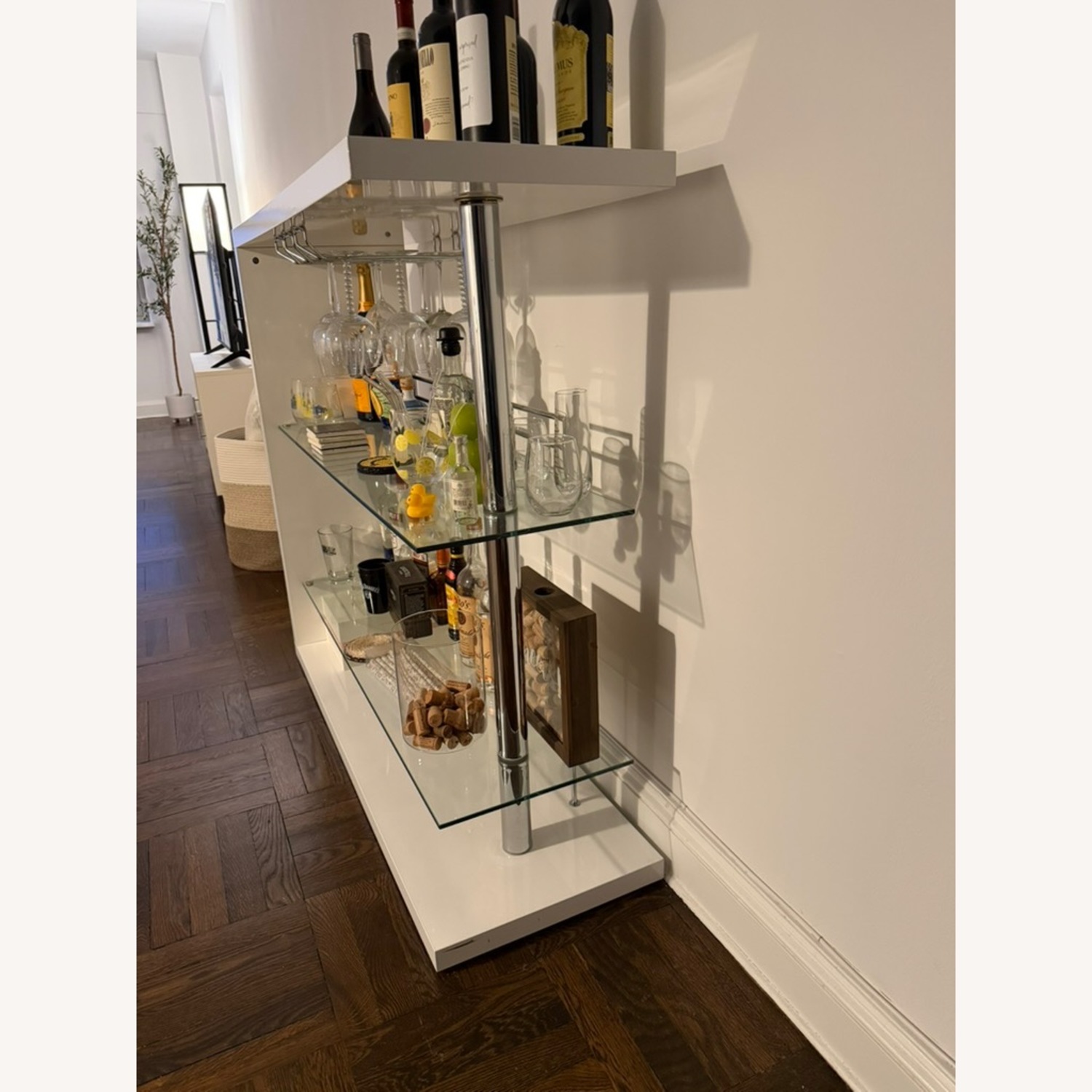 White Bar Cart - image-3