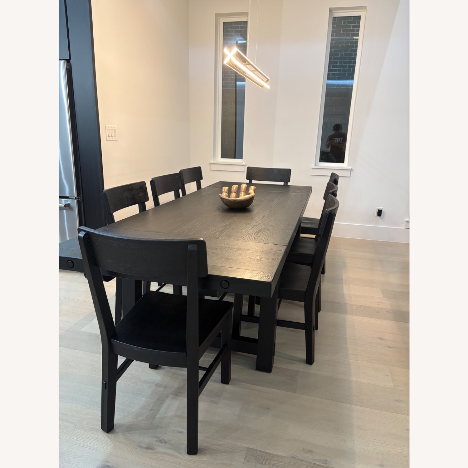 Pottery Barn Benchwright Black Wood Dining Sets - image-1