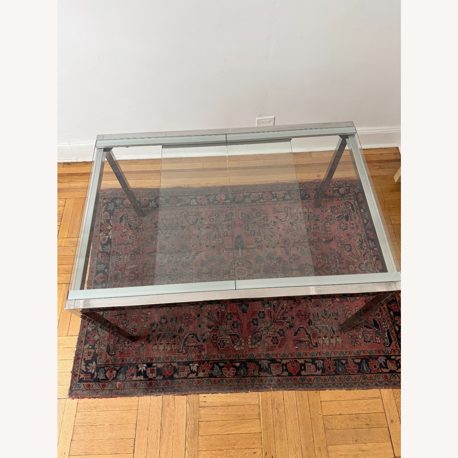 IKEA Glivarp Glass Extendable Dining Room Table - image-2