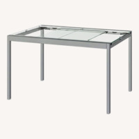 IKEA Glivarp Glass Extendable Dining Room Table