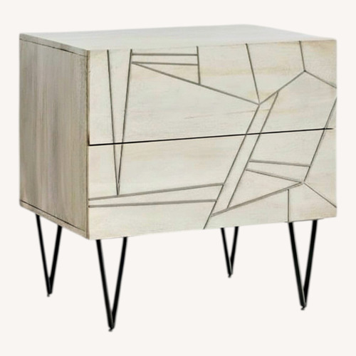 Used West Elm Roar + Rabbit White Wood Nightstands for sale on AptDeco