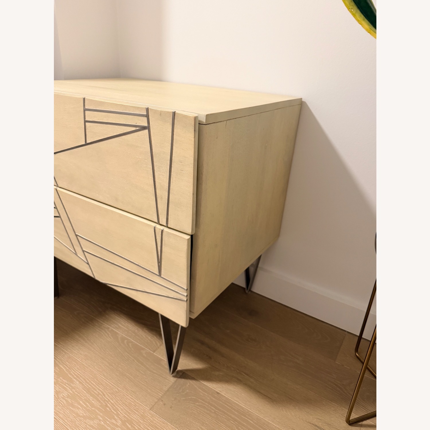 West Elm Roar + Rabbit White Wood Nightstands - image-2