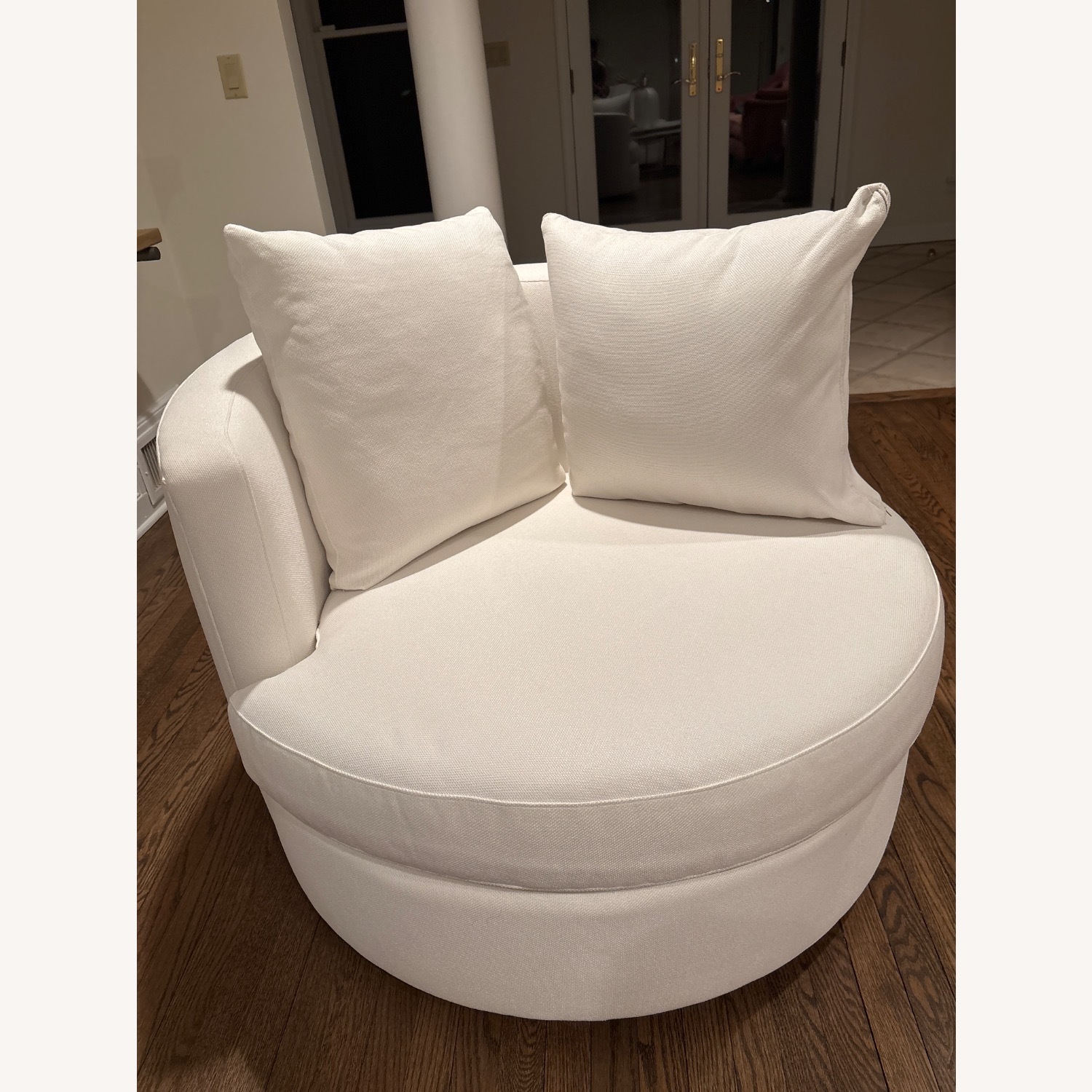 Pottery Barn Swivel Armchair Set of 2 - image-1