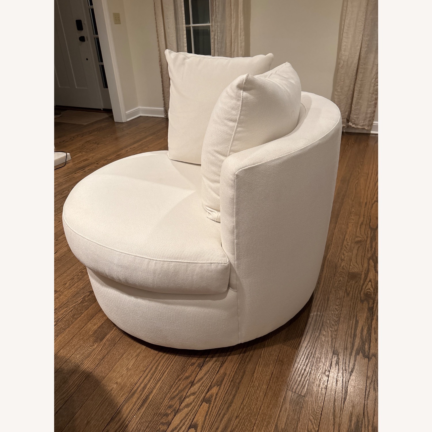 Pottery Barn Swivel Armchair Set of 2 - image-2