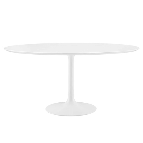 Used Modway Lippa White Wood Dining Table for sale on AptDeco
