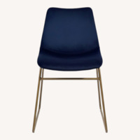 Wayfair Flomaton Blue Velvet Dining Chairs
