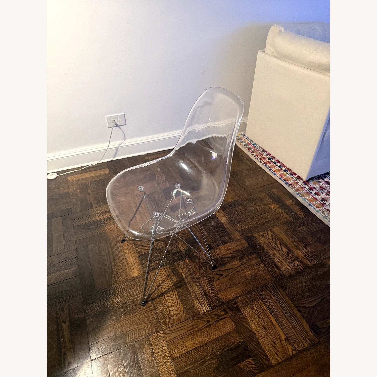 Hayneedle Clear and Metal Dining Chairs - image-1