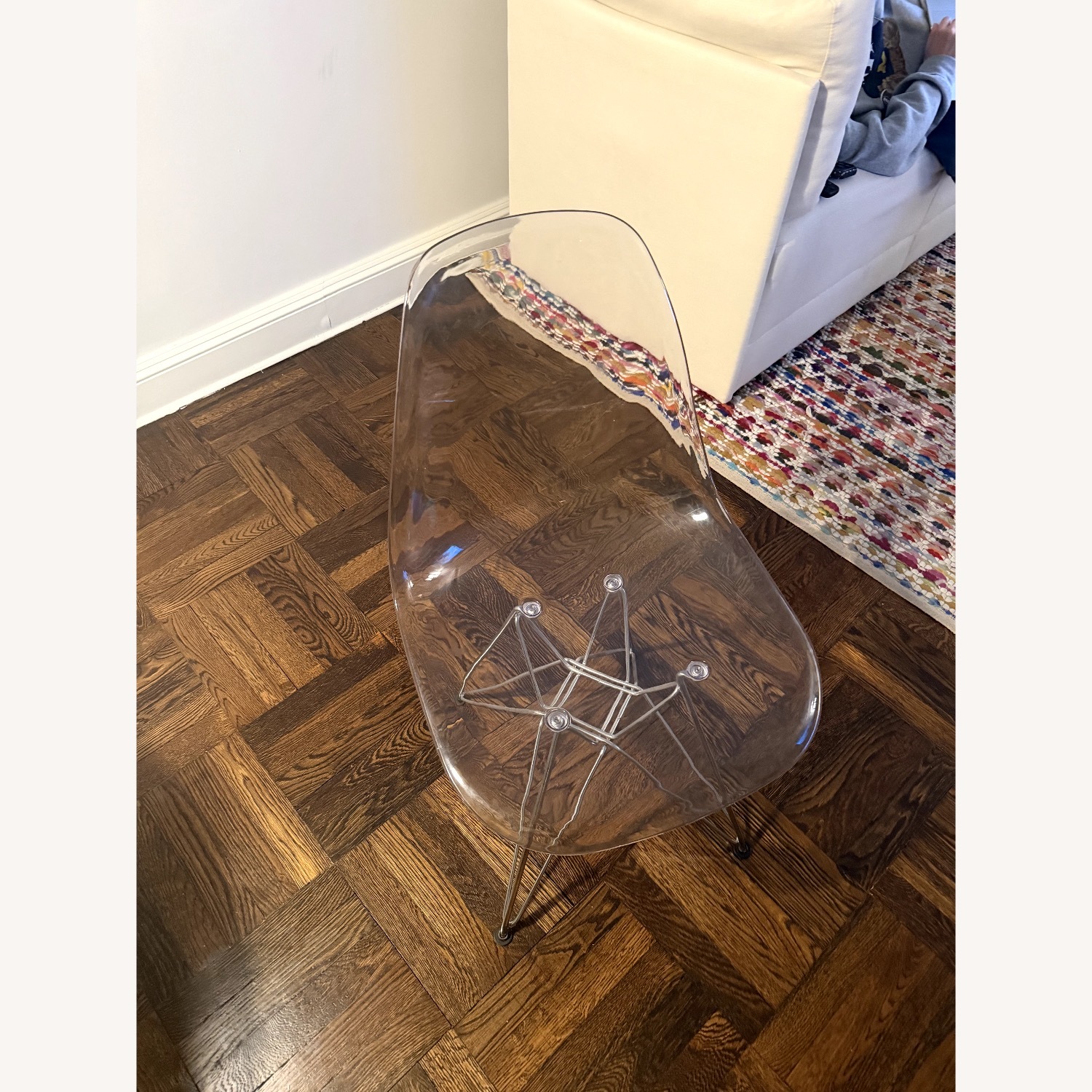 Hayneedle Clear and Metal Dining Chairs - image-2