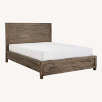 Macy's Canyon Light Brown Wood Queen Bed