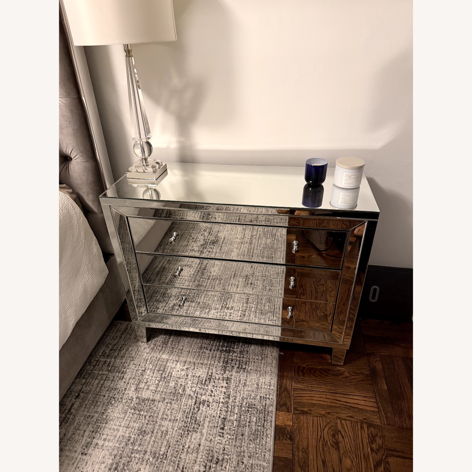 Mirrored Glass Dresser - image-1