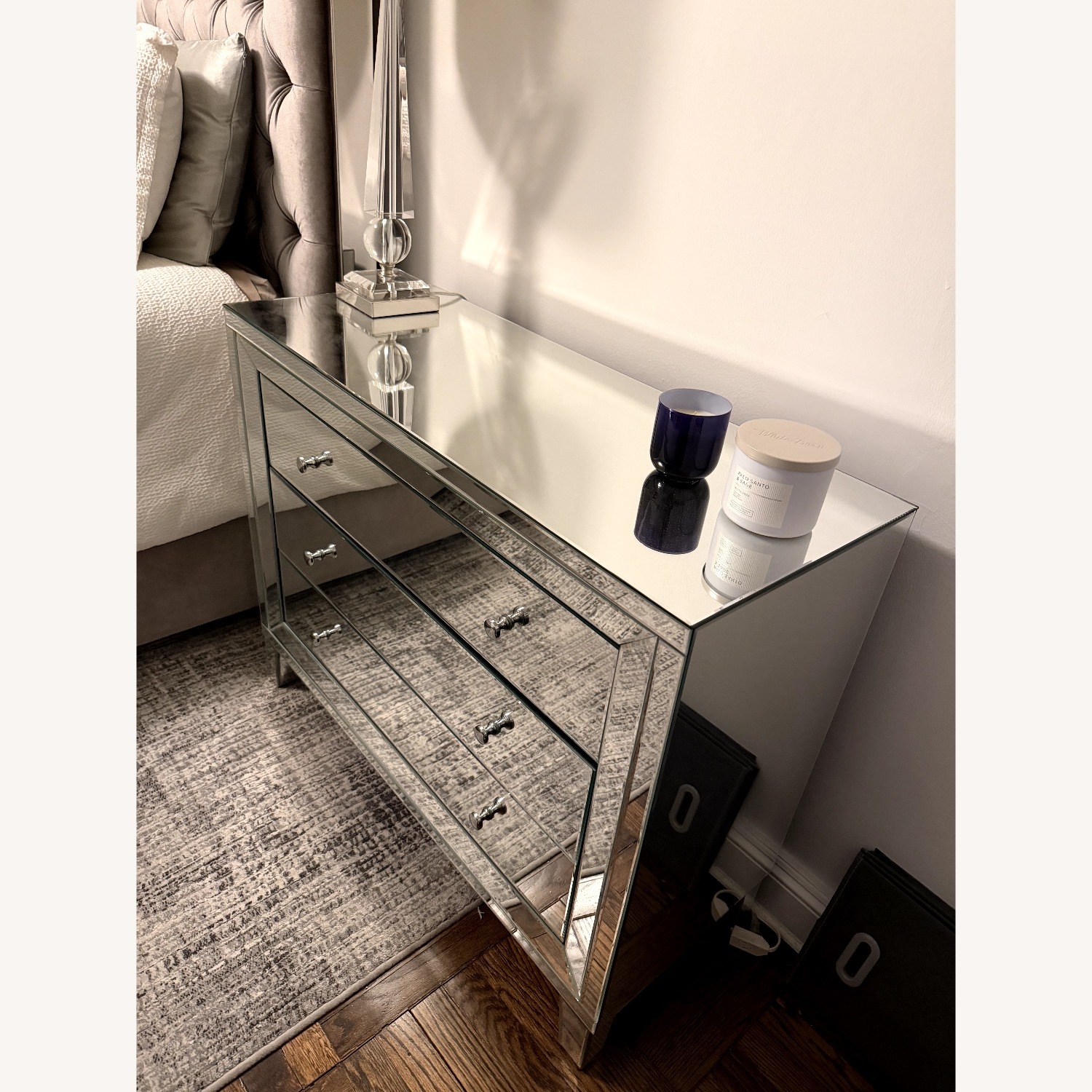Mirrored Glass Dresser - image-2