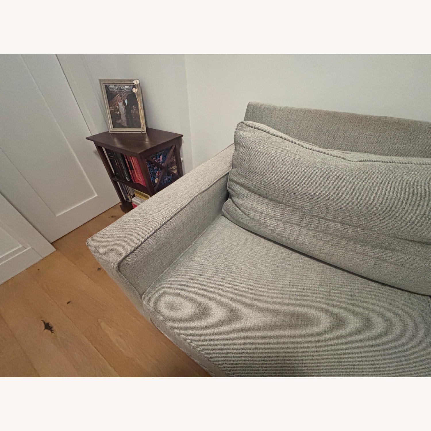 West Elm Light Gray Fabric 2 Seater Sofa - image-5